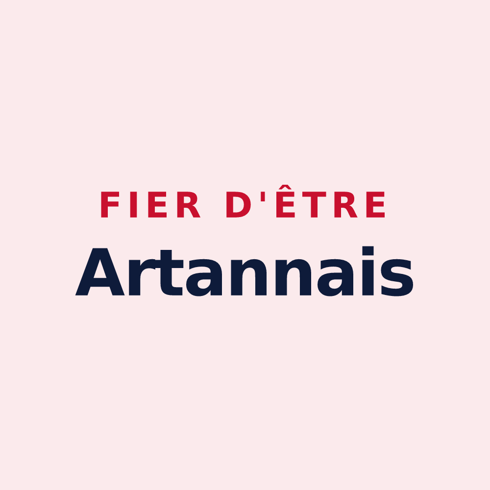 Magnet « Fier d'être Artannais » — design pour Artannes-sur-Indre