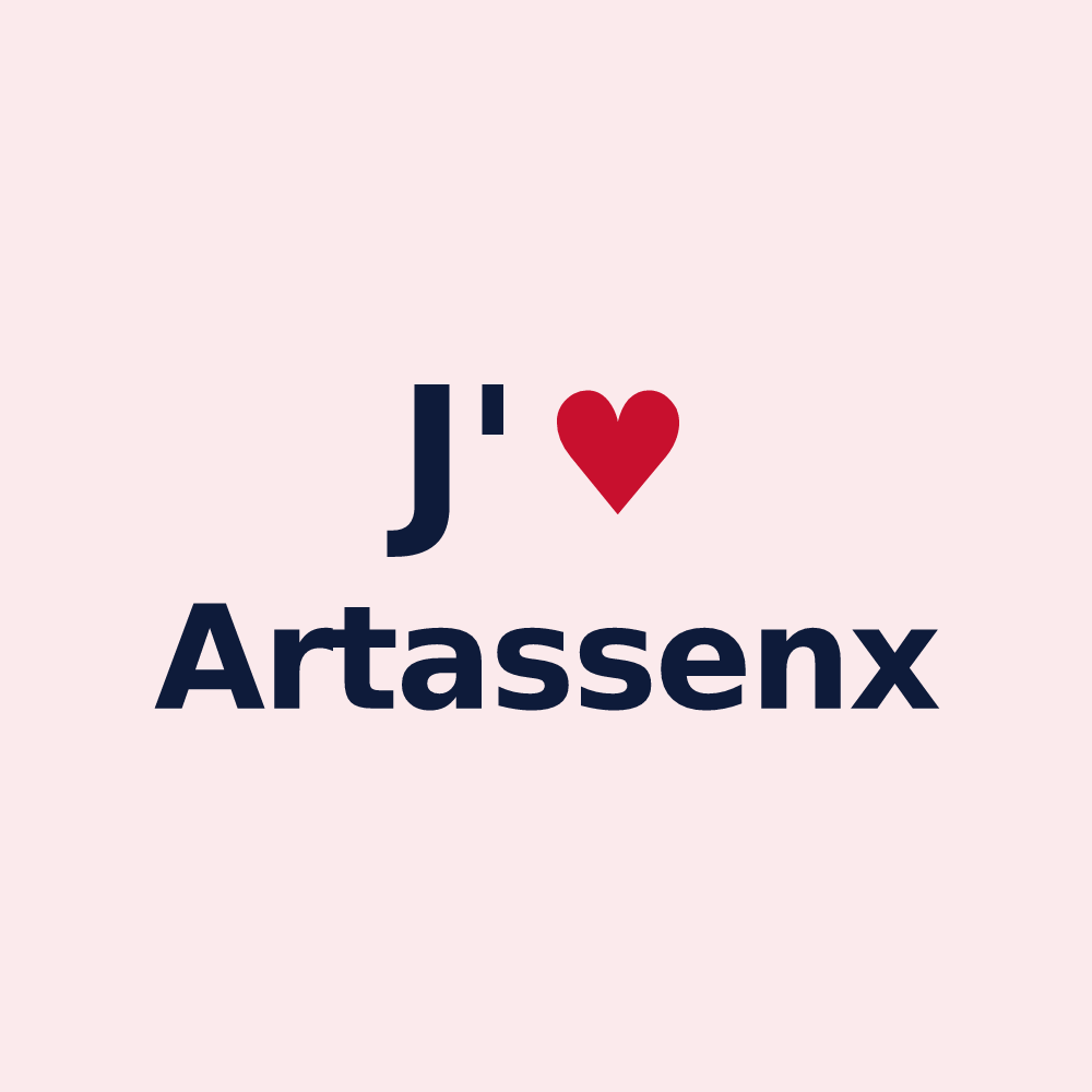 Magnet personnalisé Artassenx — design J'aime Artassenx