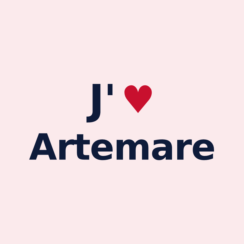 Magnet personnalisé Artemare — design J'aime Artemare