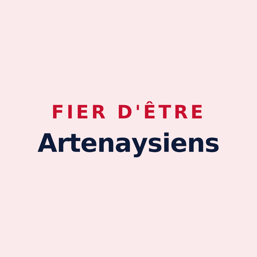 Magnet « Fier d'être Artenaysiens » — design pour Artenay