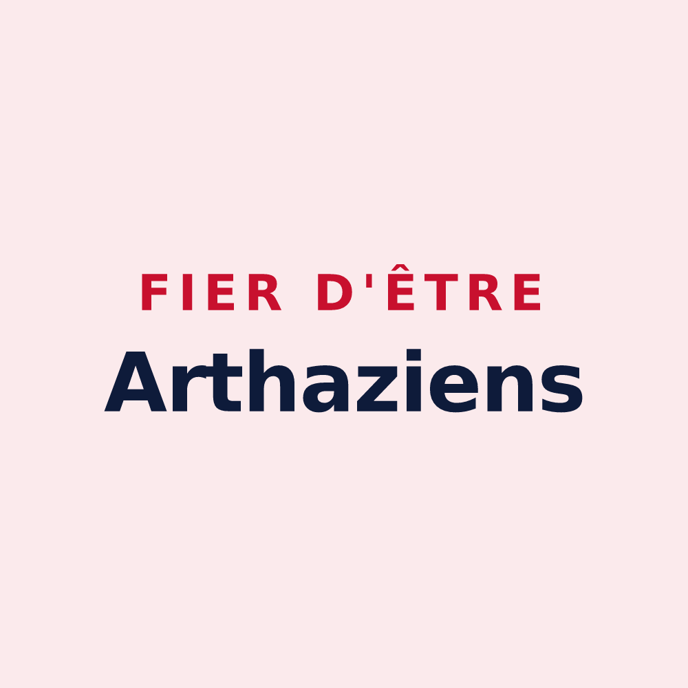 Magnet « Fier d'être Arthaziens » — design pour Arthaz-Pont-Notre-Dame