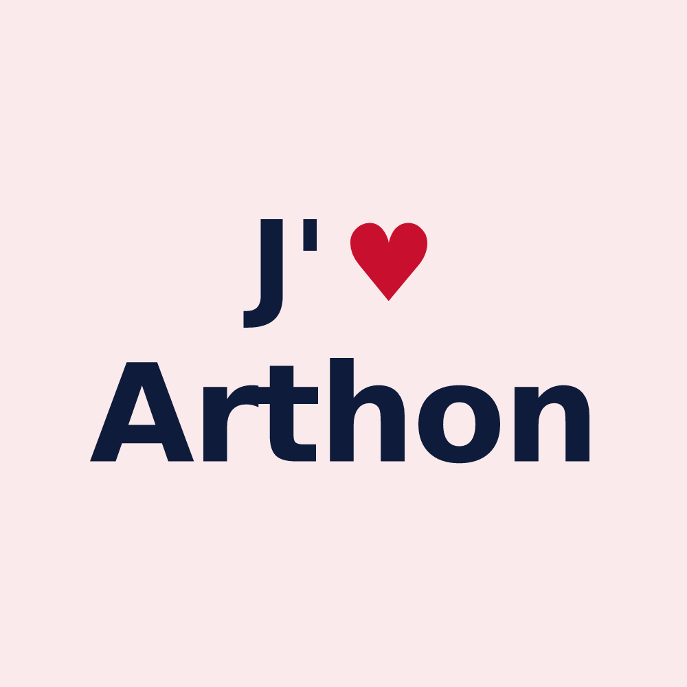 Magnet personnalisé Arthon — design J'aime Arthon