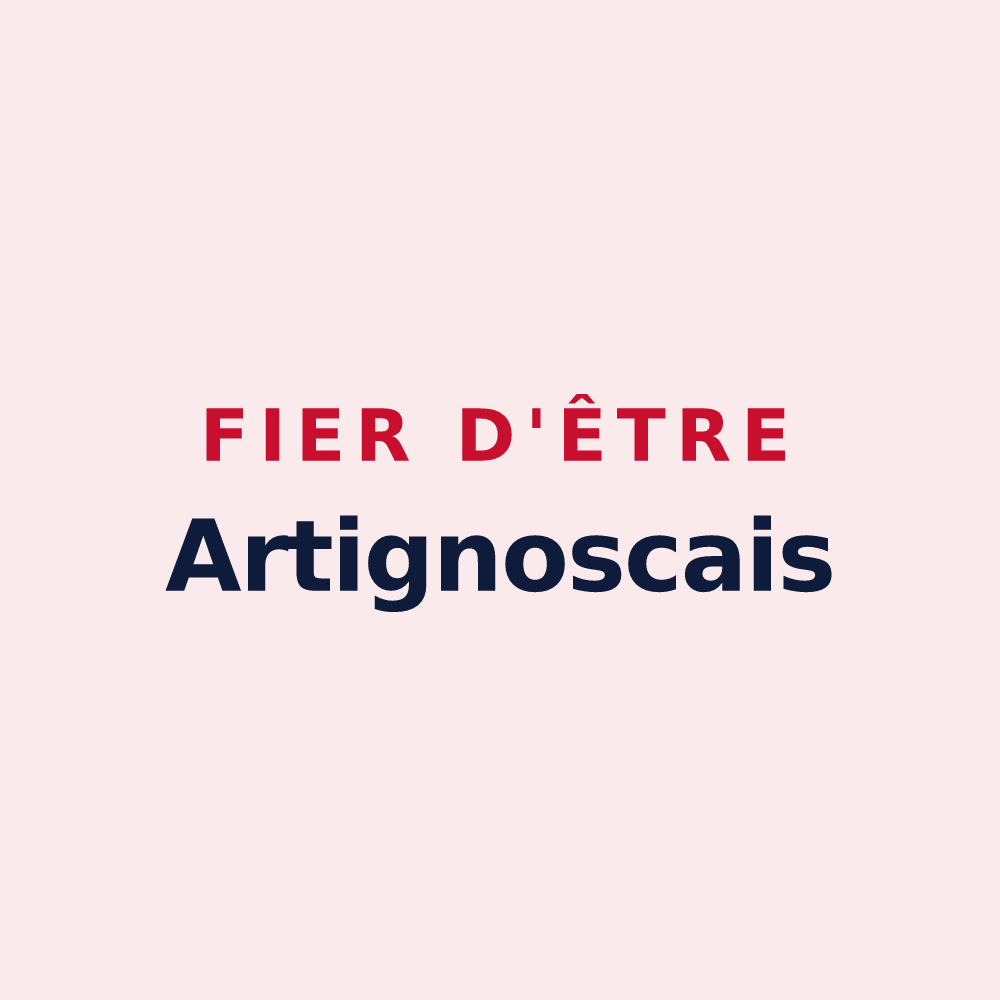 Magnet « Fier d'être Artignoscais » — design pour Artignosc-sur-Verdon
