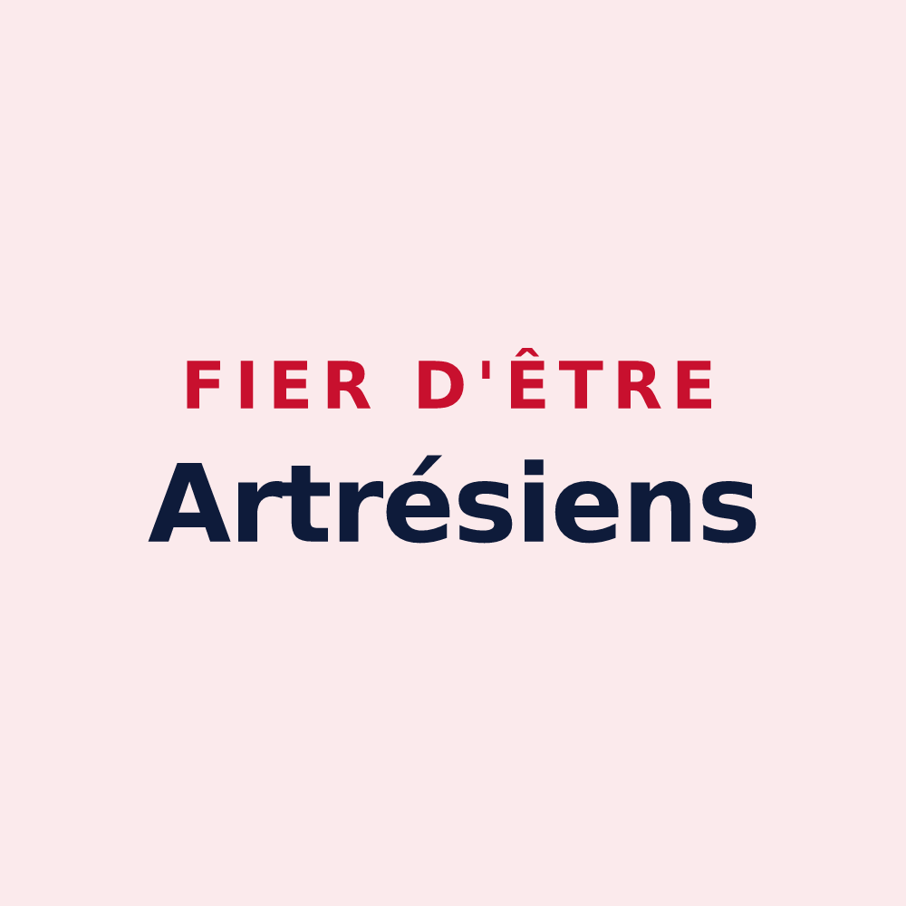 Magnet « Fier d'être Artrésiens » — design pour Artres