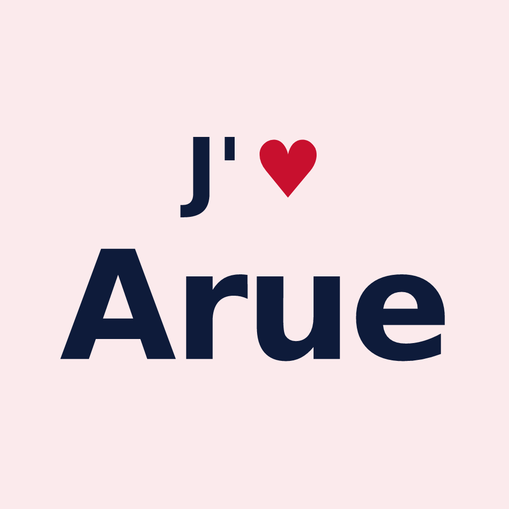 Magnet personnalisé Arue — design J'aime Arue