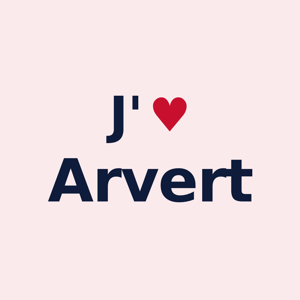 Magnet personnalisé Arvert — design J'aime Arvert