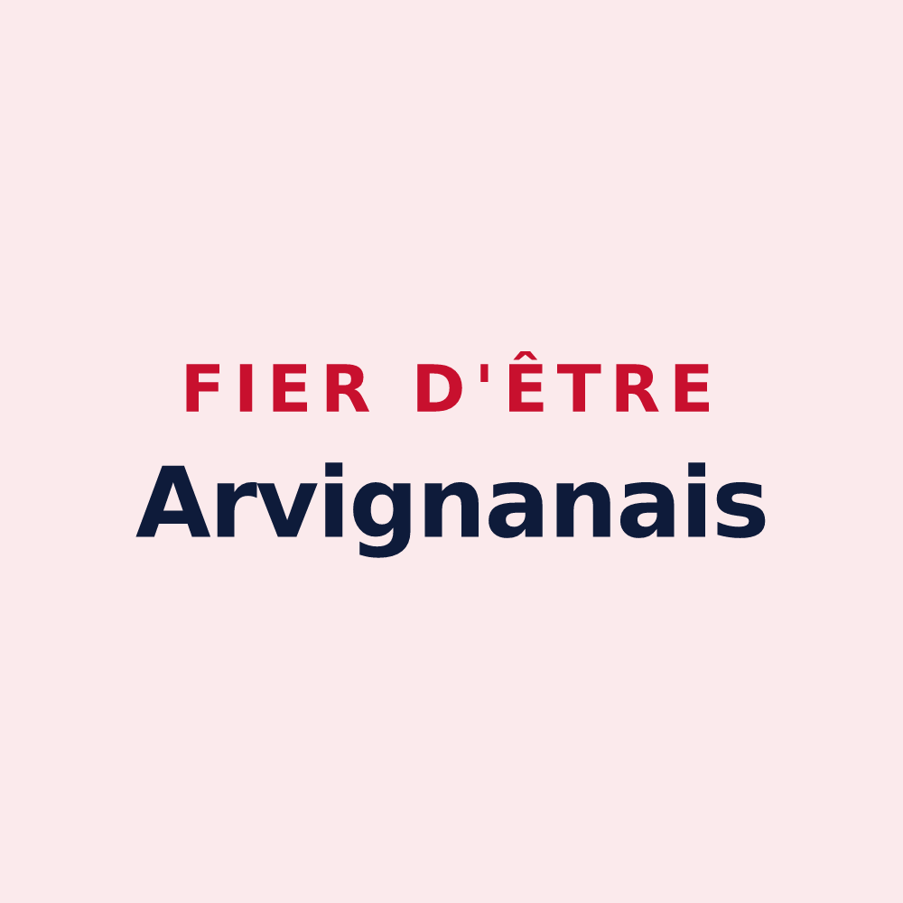 Magnet « Fier d'être Arvignanais » — design pour Arvigna