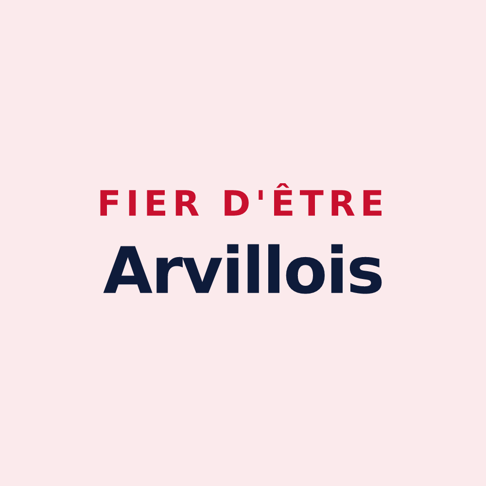 Magnet « Fier d'être Arvillois » — design pour Arville