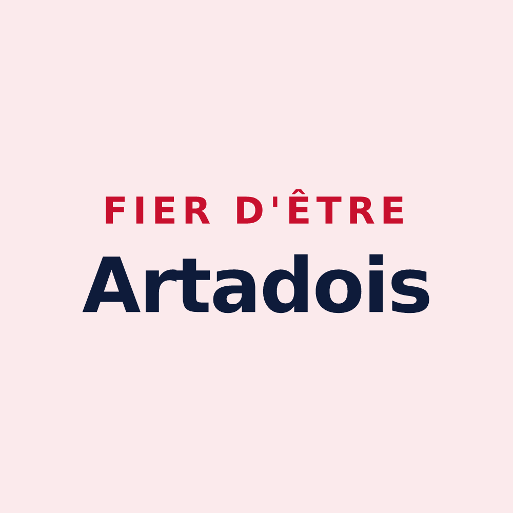 Magnet « Fier d'être Artadois » — design pour Arzembouy