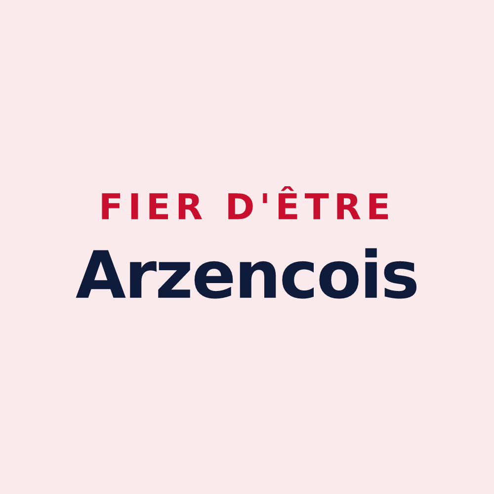Magnet « Fier d'être Arzencois » — design pour Arzenc-d'Apcher