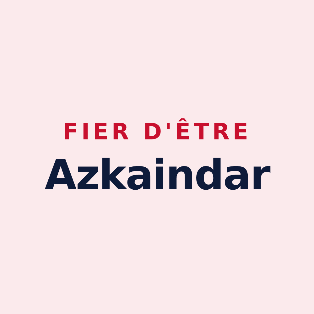 Magnet « Fier d'être Azkaindar » — design pour Ascain