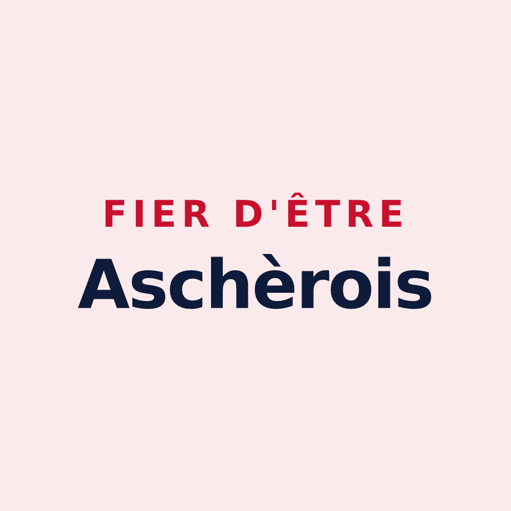 Magnet « Fier d'être Aschèrois » — design pour Aschères-le-Marché