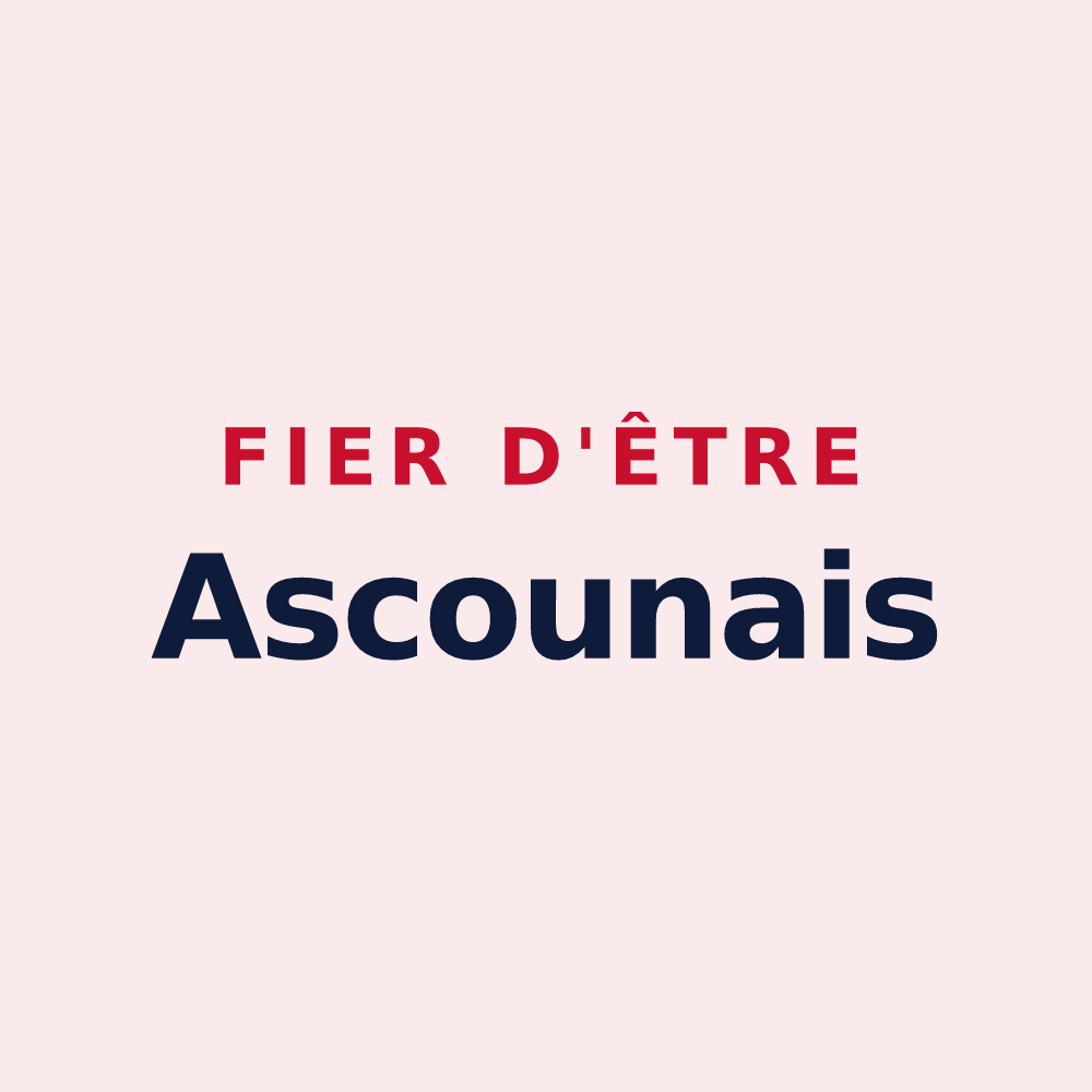 Magnet « Fier d'être Ascounais » — design pour Ascou