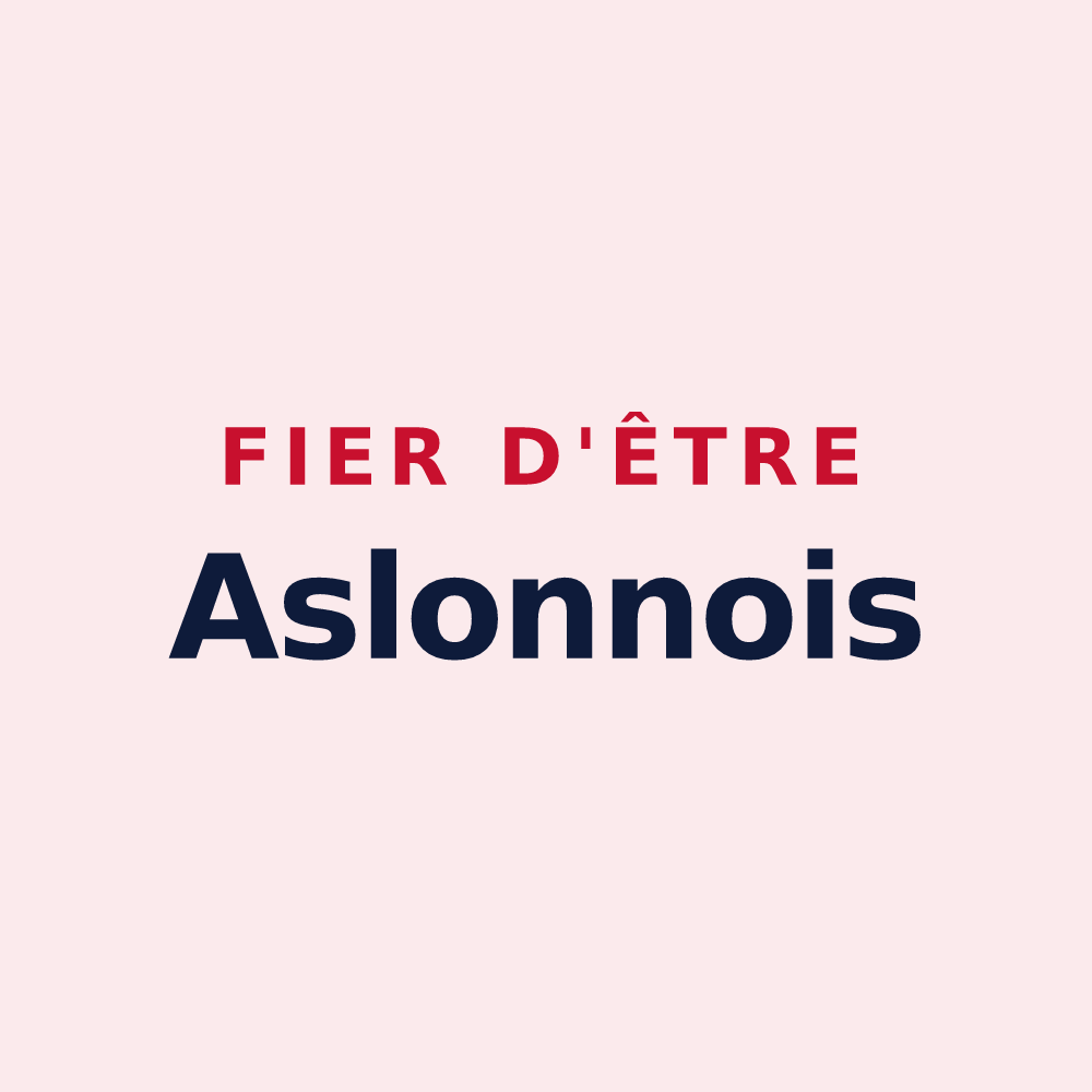 Magnet « Fier d'être Aslonnois » — design pour Aslonnes
