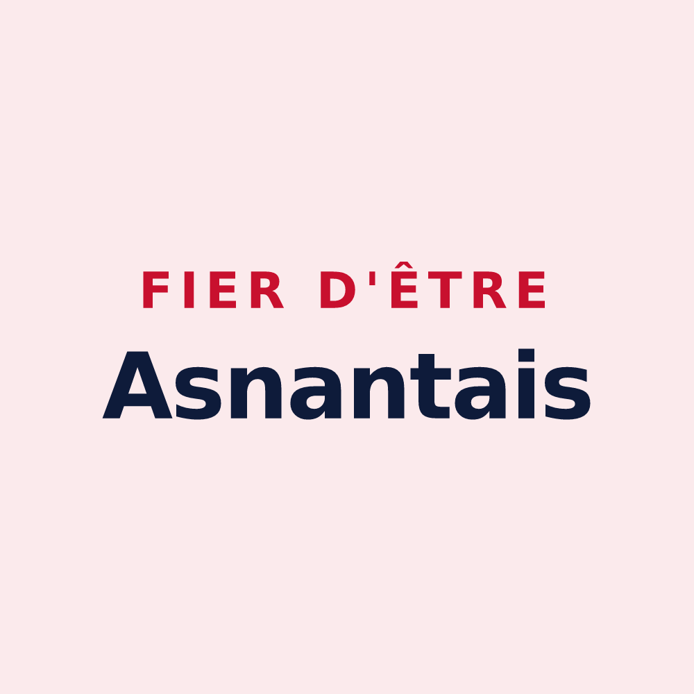 Magnet « Fier d'être Asnantais » — design pour Asnan