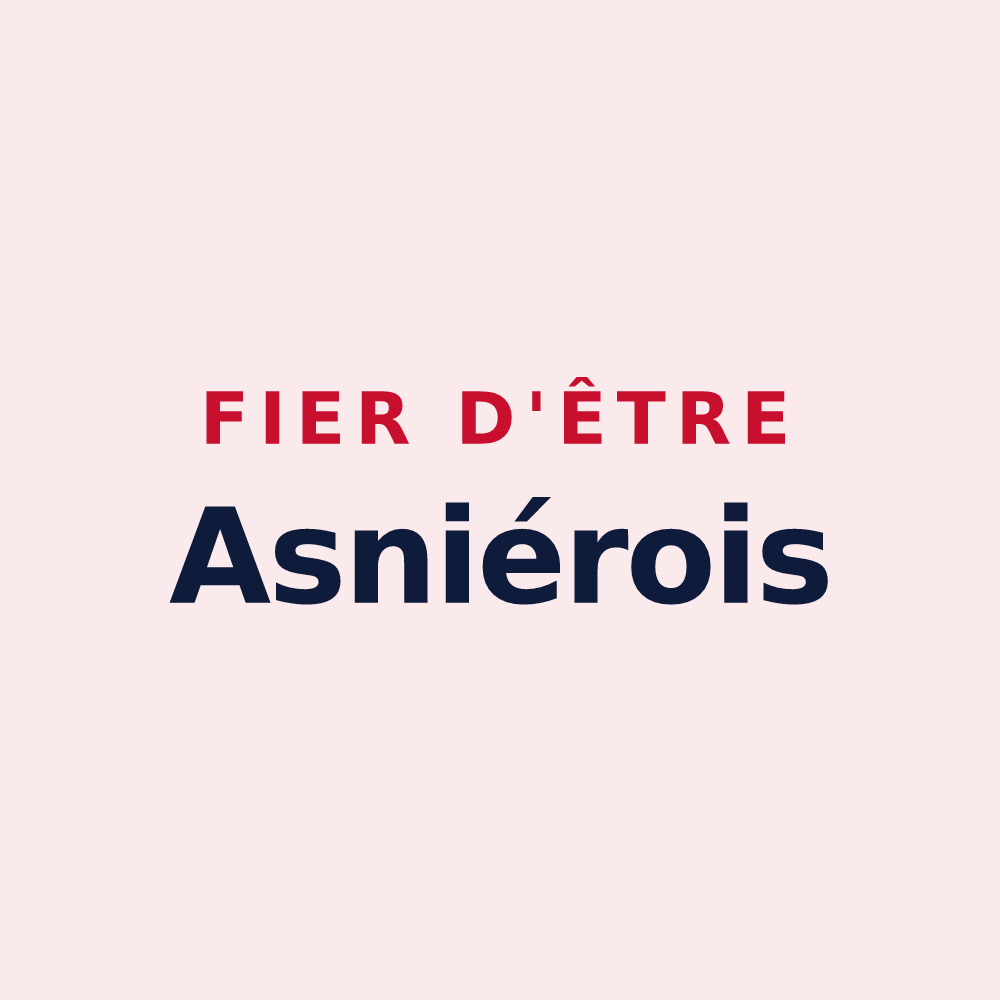 Magnet « Fier d'être Asniérois » — design pour Asnières