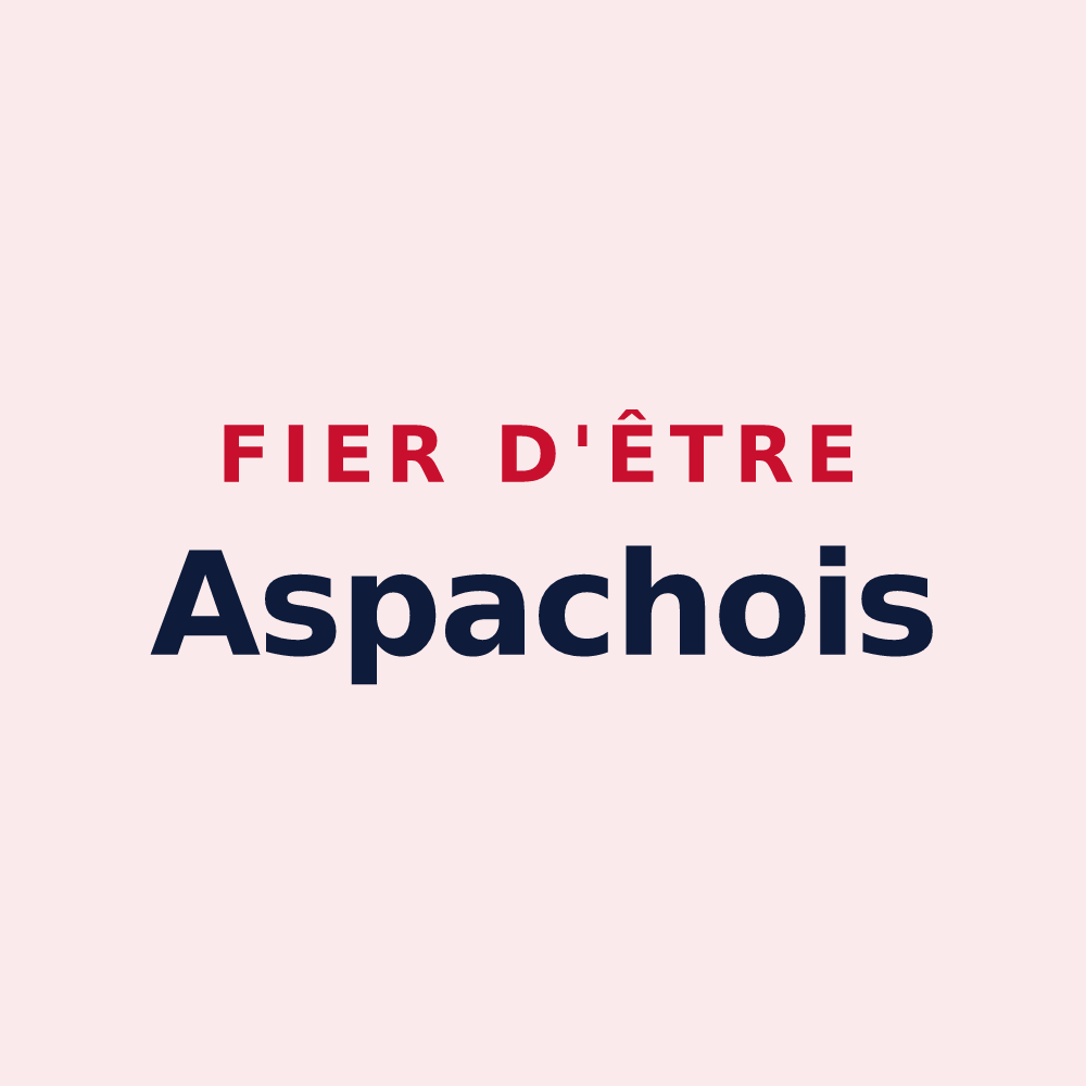 Magnet « Fier d'être Aspachois » — design pour Aspach
