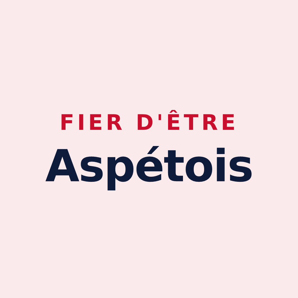Magnet « Fier d'être Aspétois » — design pour Aspet