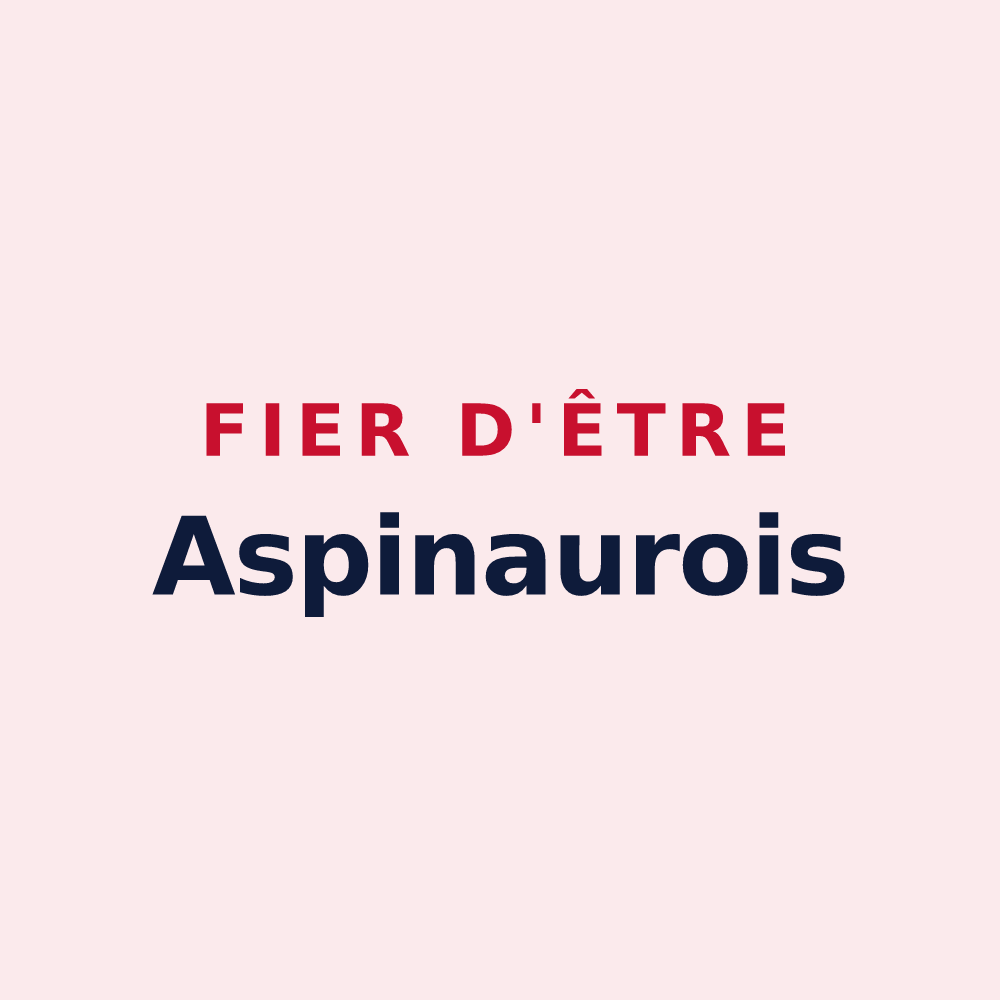 Magnet « Fier d'être Aspinaurois » — design pour Aspin-Aure