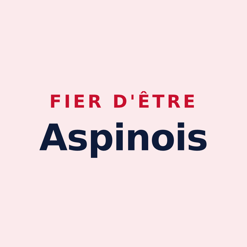 Magnet « Fier d'être Aspinois » — design pour Aspin-en-Lavedan