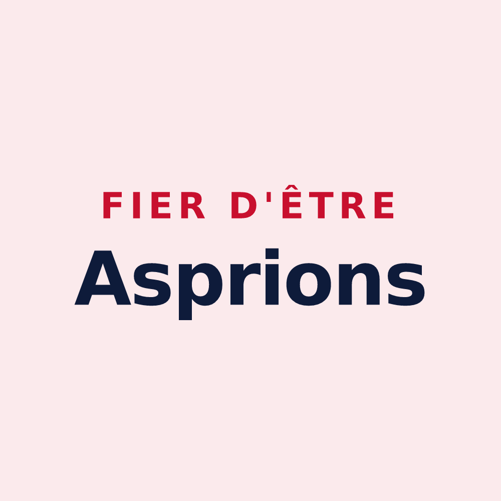 Magnet « Fier d'être Asprions » — design pour Aspres-lès-Corps