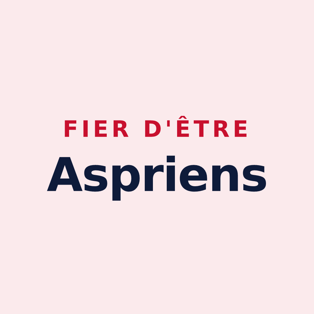 Magnet « Fier d'être Aspriens » — design pour Aspres-sur-Buëch