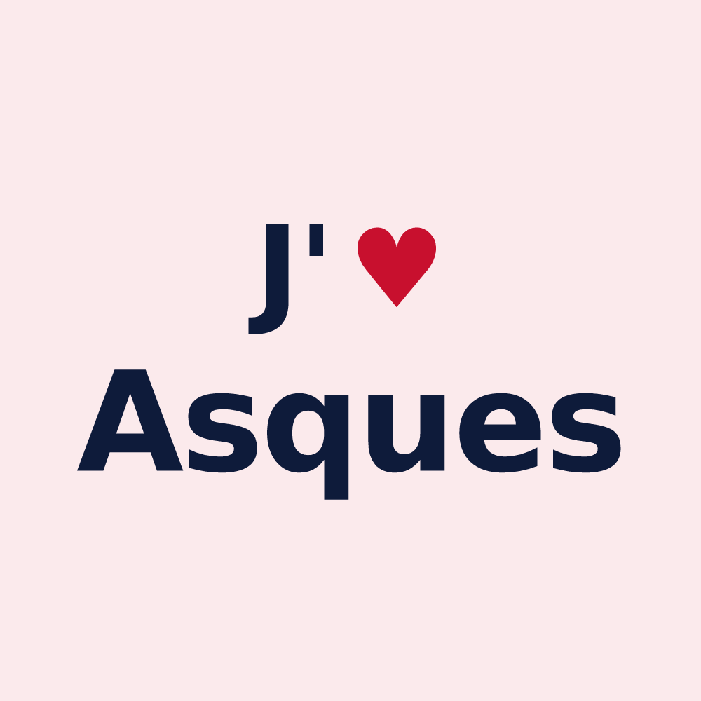 Magnet personnalisé Asques — design J'aime Asques