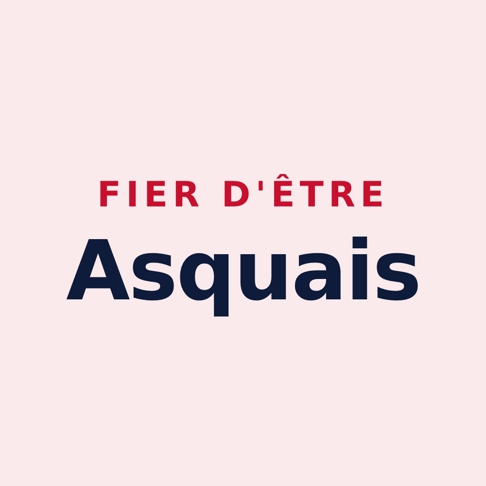 Magnet « Fier d'être Asquais » — design pour Asques