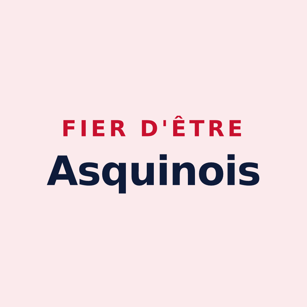 Magnet « Fier d'être Asquinois » — design pour Asquins