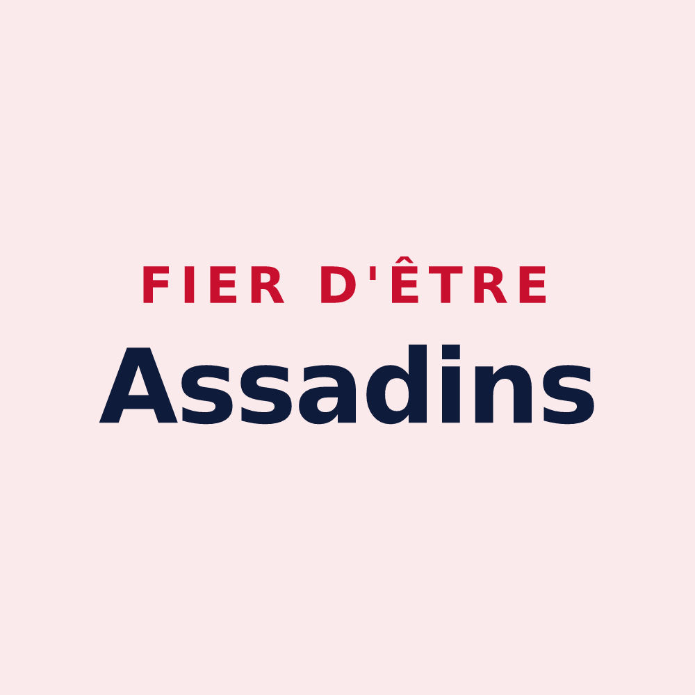 Magnet « Fier d'être Assadins » — design pour Assas