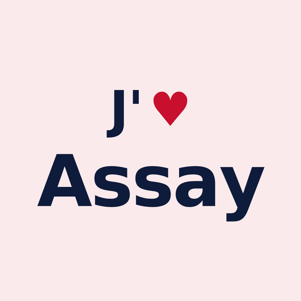 Magnet personnalisé Assay — design J'aime Assay