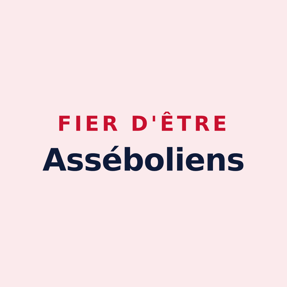 Magnet « Fier d'être Asséboliens » — design pour Assé-le-Boisne
