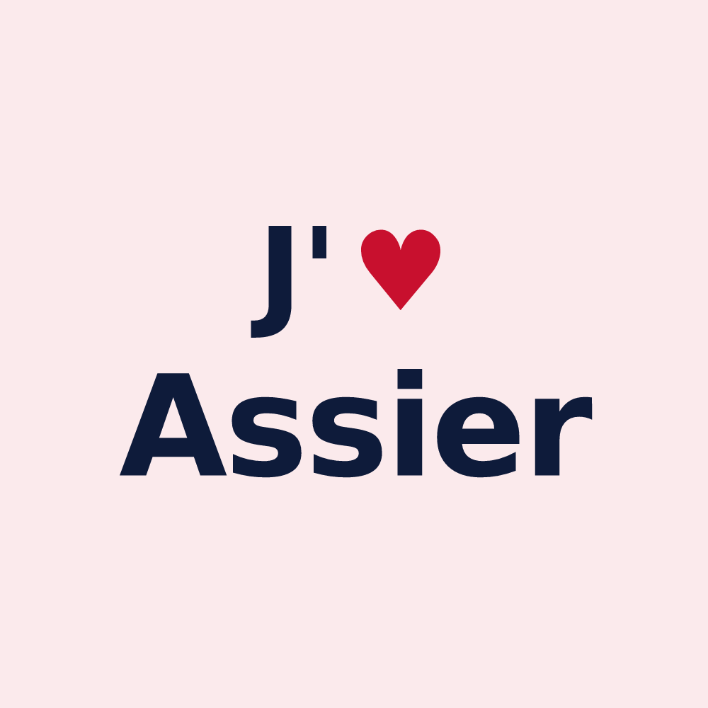 Magnet personnalisé Assier — design J'aime Assier