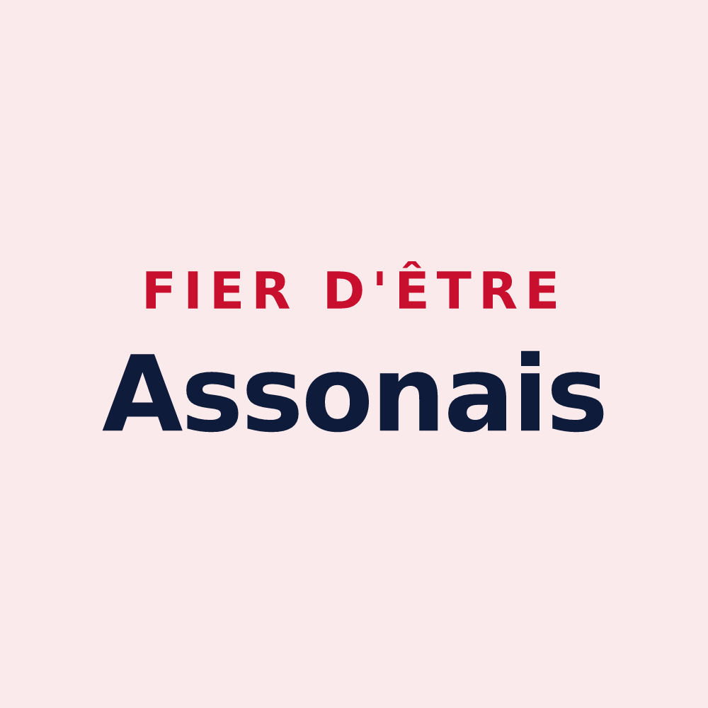 Magnet « Fier d'être Assonais » — design pour Asson
