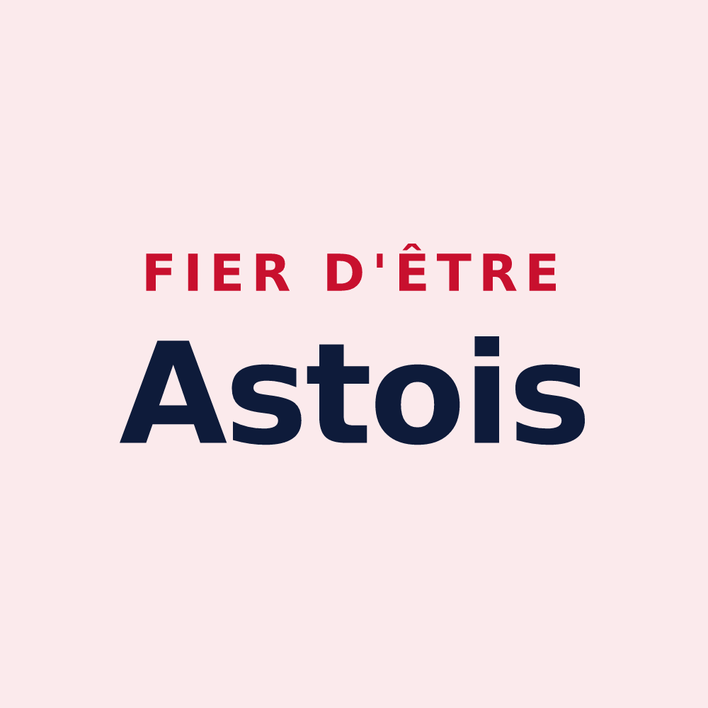 Magnet « Fier d'être Astois » — design pour Aste-Béon