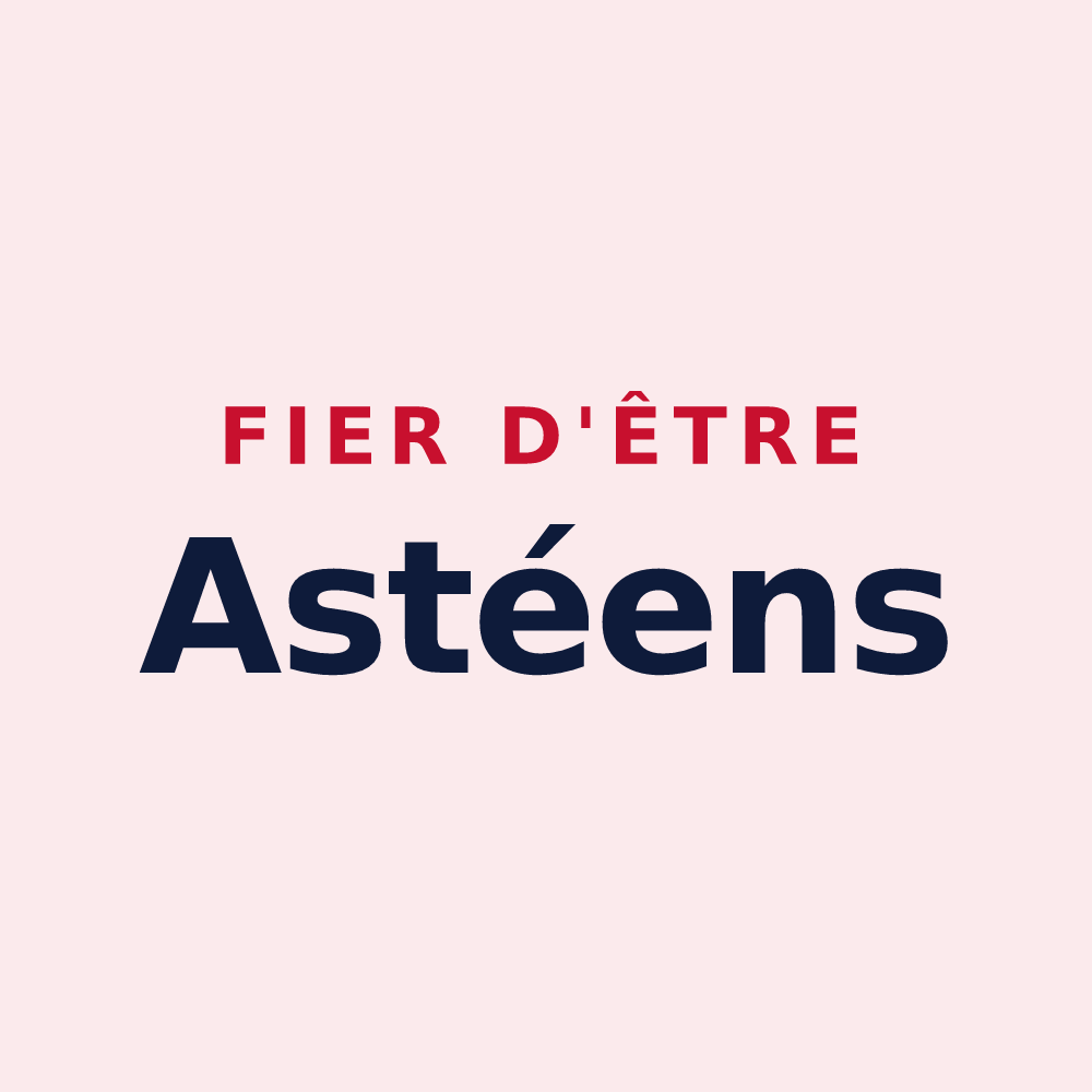 Magnet « Fier d'être Astéens » — design pour Asté