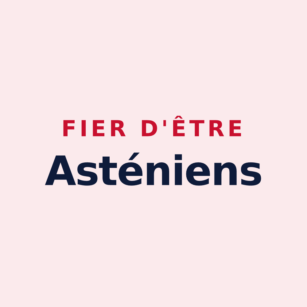 Magnet « Fier d'être Asténiens » — design pour Astet