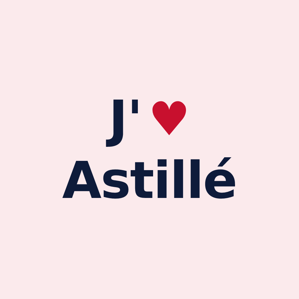 Magnet personnalisé Astillé — design J'aime Astillé