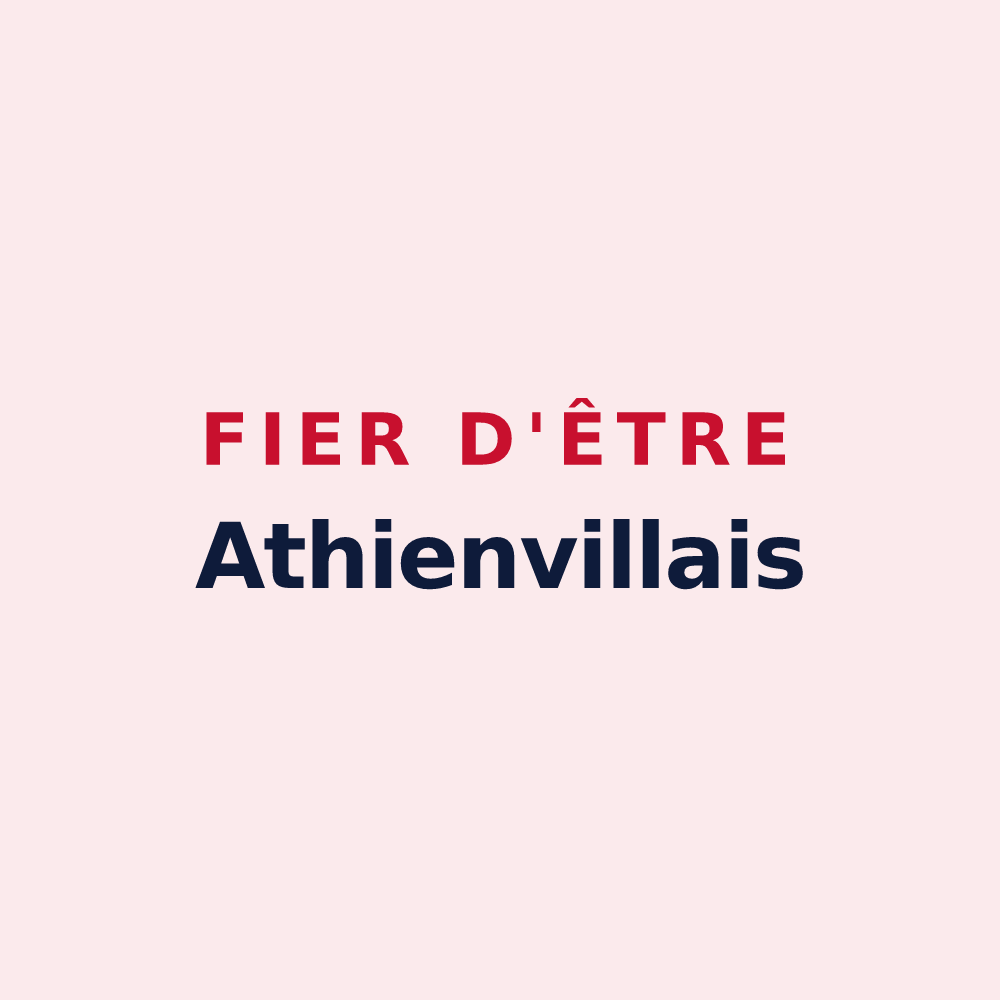 Magnet « Fier d'être Athienvillais » — design pour Athienville