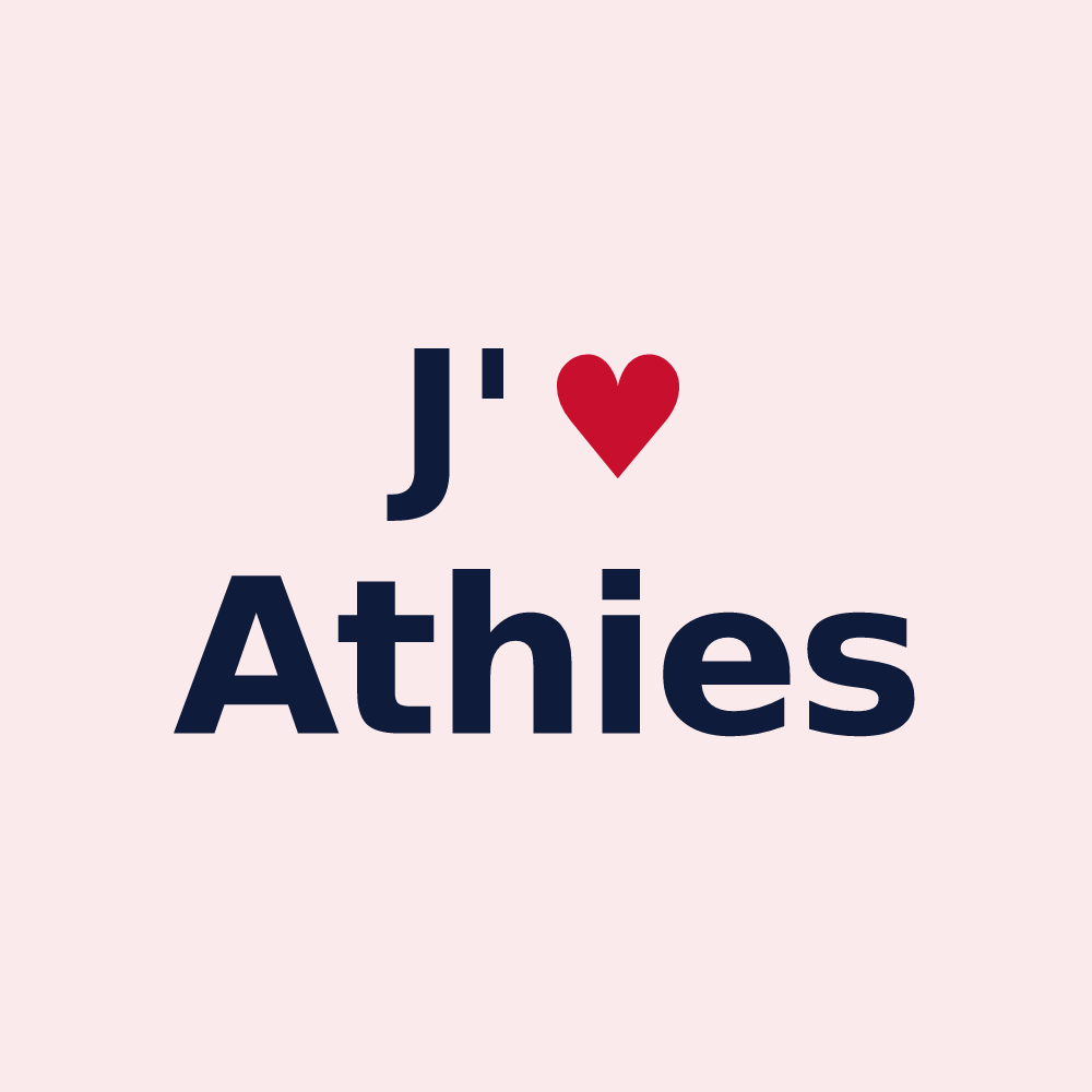 Magnet personnalisé Athies — design J'aime Athies