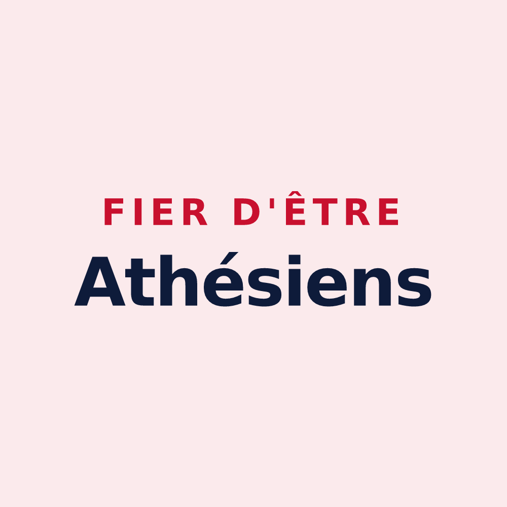 Magnet « Fier d'être Athésiens » — design pour Athies
