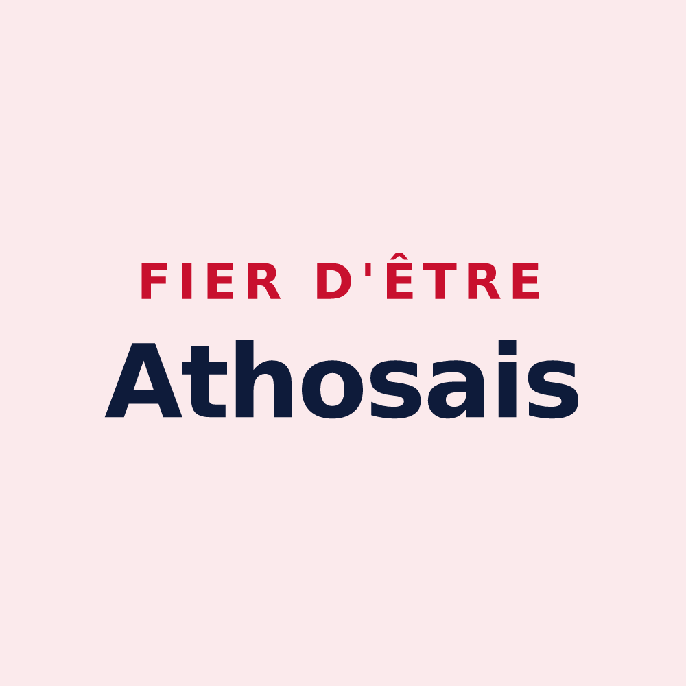 Magnet « Fier d'être Athosais » — design pour Athos-Aspis