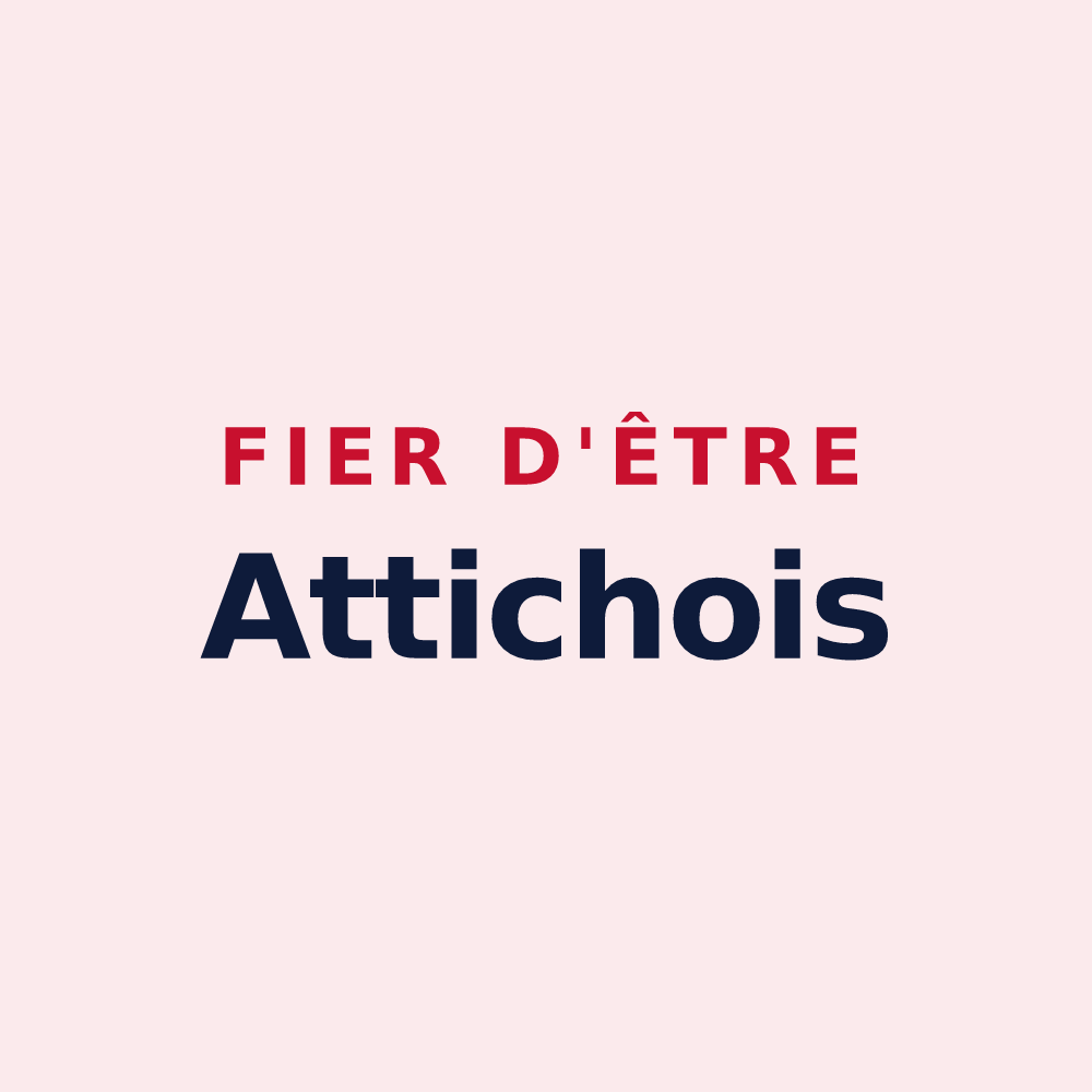 Magnet « Fier d'être Attichois » — design pour Attichy