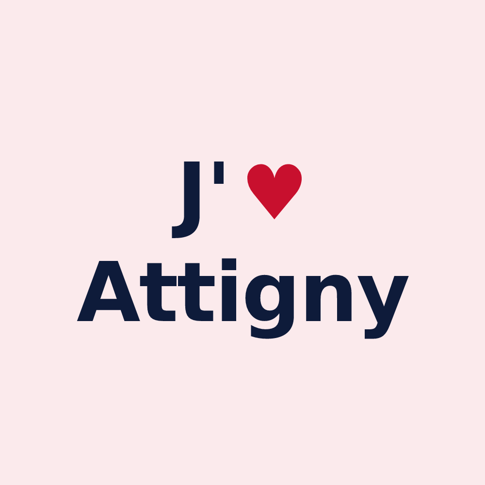 Magnet personnalisé Attigny — design J'aime Attigny