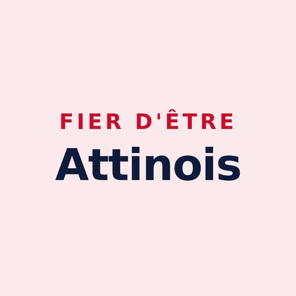 Magnet « Fier d'être Attinois » — design pour Attin