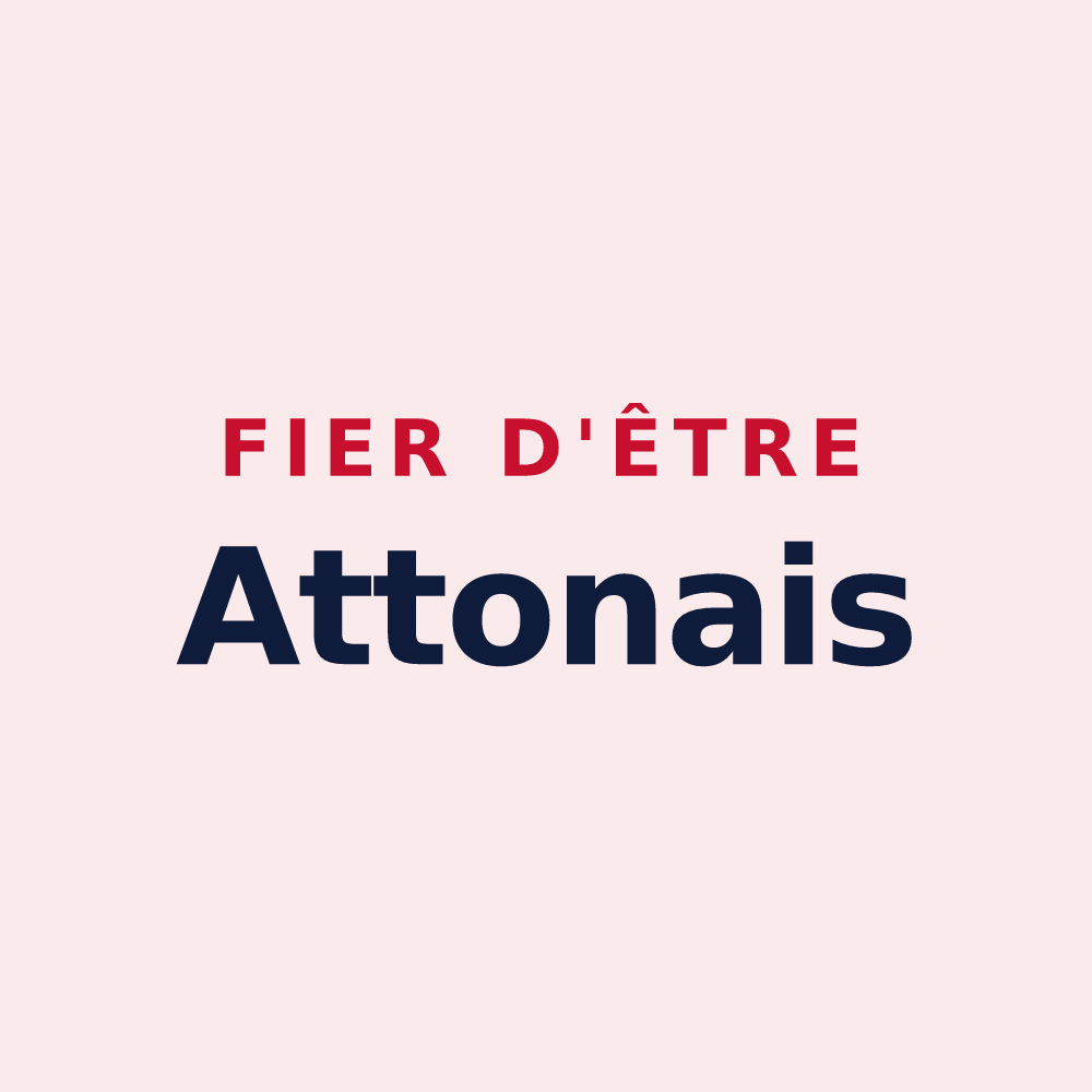 Magnet « Fier d'être Attonais » — design pour Atton
