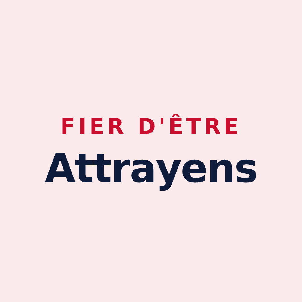 Magnet « Fier d'être Attrayens » — design pour Attray