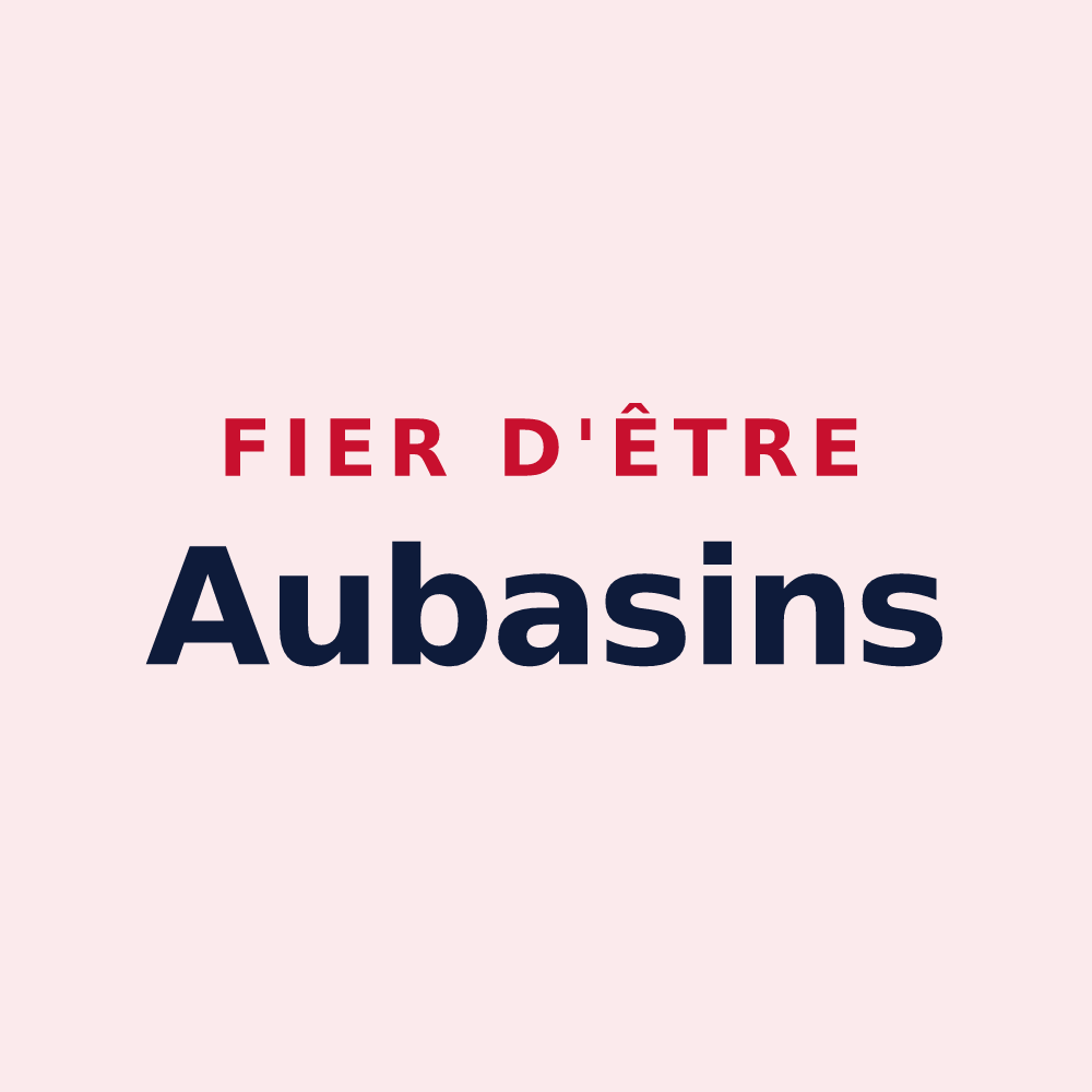 Magnet « Fier d'être Aubasins » — design pour Aubas