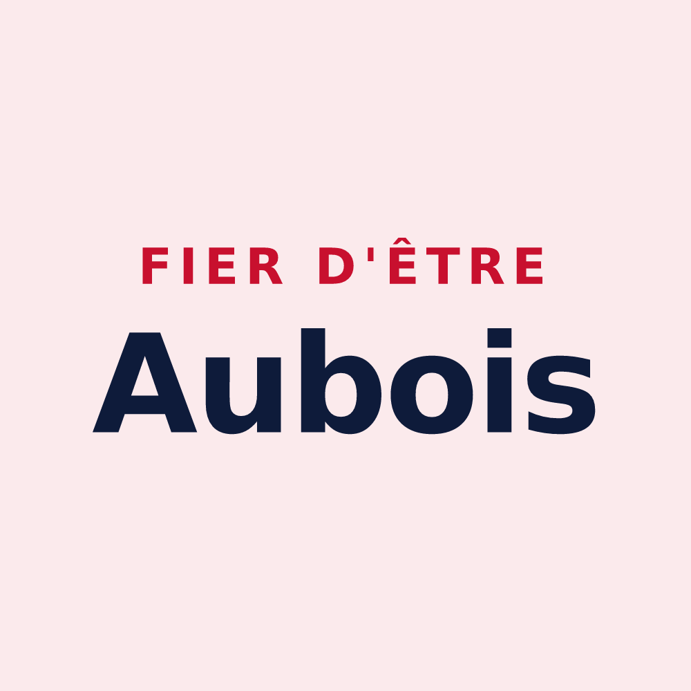 Magnet « Fier d'être Aubois » — design pour Aube