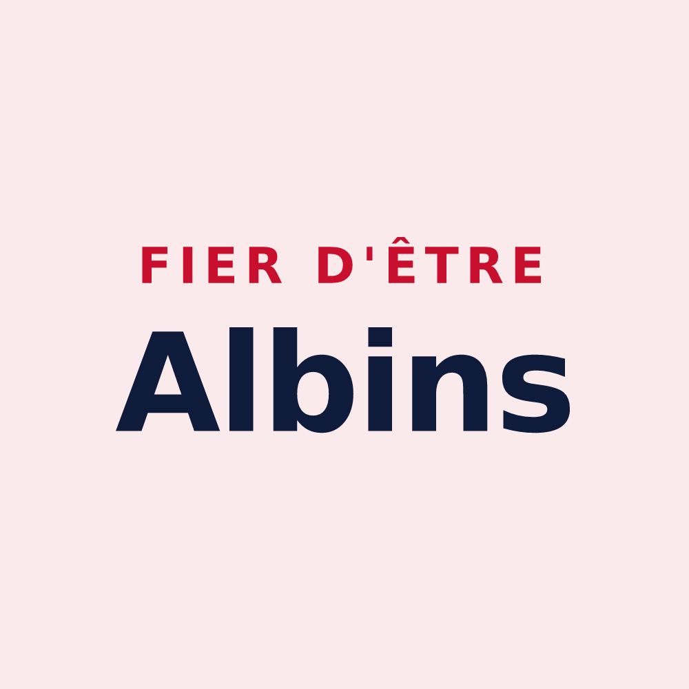 Magnet « Fier d'être Albins » — design pour Aube